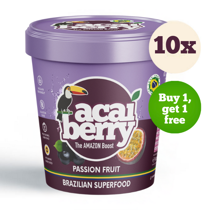 10 x Acai & Passion Fruit Puree tubs - 500ml