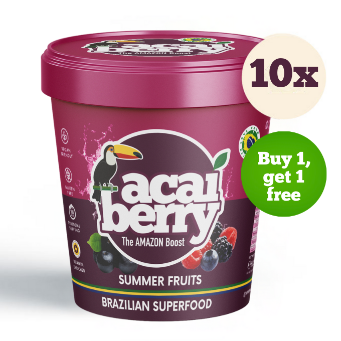 10 x Acai & Summer Fruits Puree tubs - 500ml
