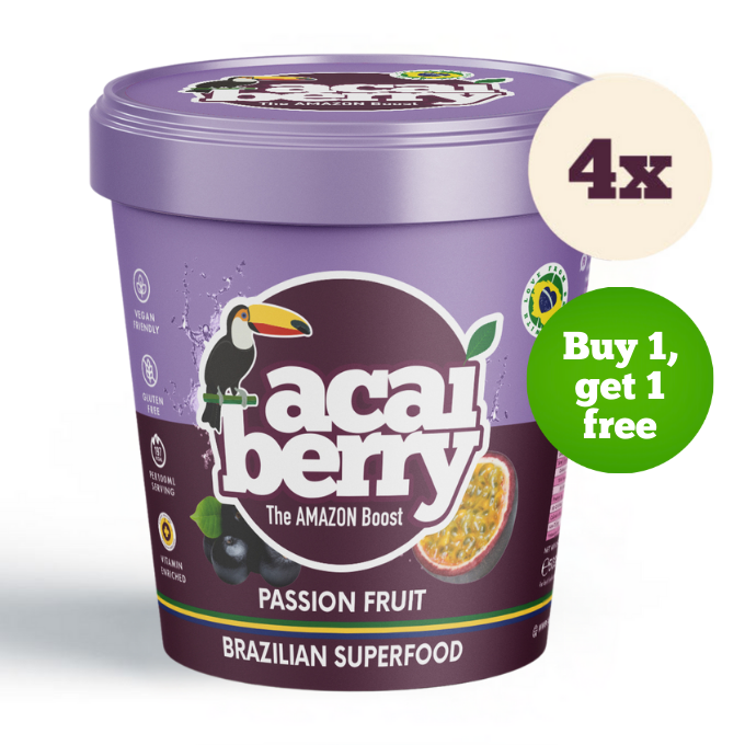 4 x Acai & Passion Fruit Puree tubs - 500ml