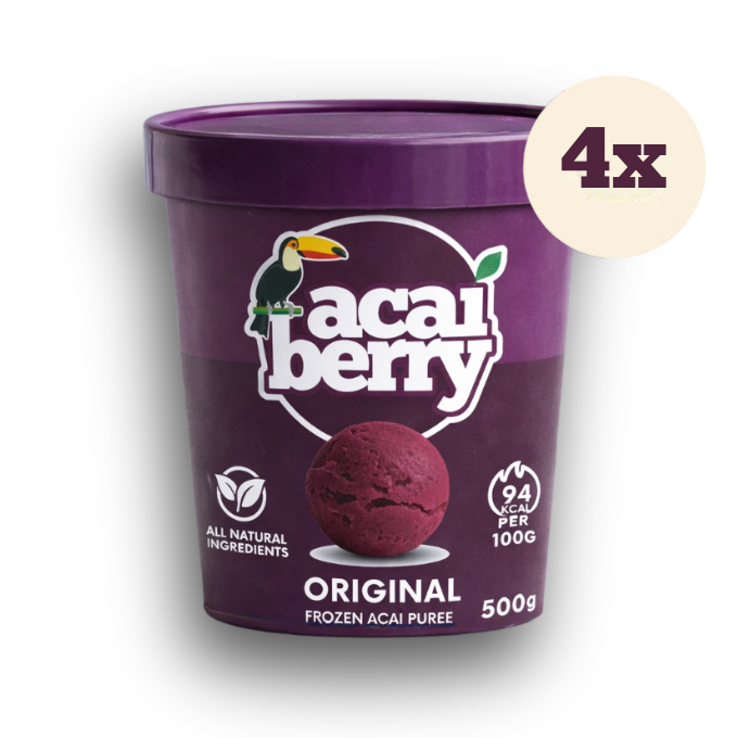 4 x Acai Berry tubs - 500ml